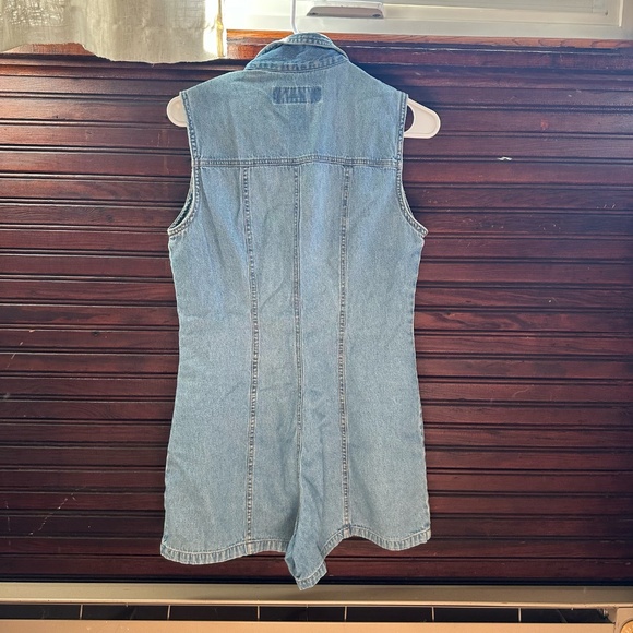 No Boundaries Denim Romper - Picture 3 of 4